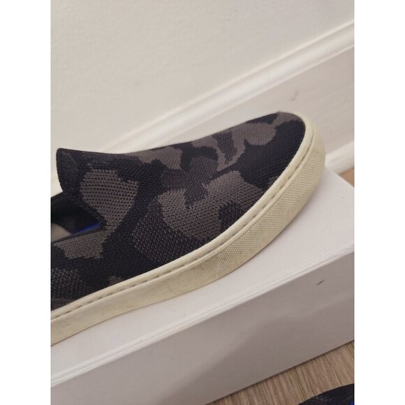 Rothy's The Original Slip On Camogrey Black Sneakers Shoes Womens Size 6.5 - Picture 5 of 13